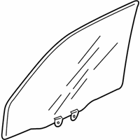 Honda Ridgeline Auto Glass - 73350-SJC-A00 Glass Assy., L. FR. Door (Green)(Agc)