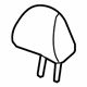 Honda 82140-T2F-A22ZA Headrest Assy., RR. *YR449L* (CASHMERE IVORY)
