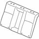 Honda 82121-T2F-A22ZA Cover, Rear Seat-Back Trim (Cashmere Ivory)