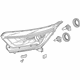 Honda 33100-TLA-A21 Headlight Assembly, Passenger Side