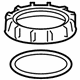Honda 17046-T2A-L00 Nut & Gasket Set, Fuel Lock