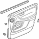Honda 83500-S0X-A23ZA Lining Assy., R. FR. Door *G49L* (LIGHT FERN GREEN)