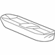 Honda 82131-TR0-A61ZA Cover, Rear Seat Cushion Trim (Pale Moss Gray) (Leather)