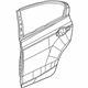 Honda 67550-TR6-C80ZZ Panel, L. RR. Door (DOT)