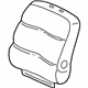 Honda 81721-S0X-A21ZA Cover, Driver Side Middle Seat-Back Trim (Light Fern Green) (Johnson)