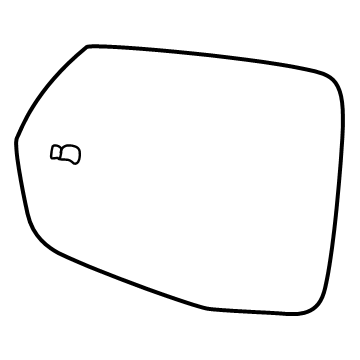 Honda 86573487 MIRROR-O/S RR VIE L