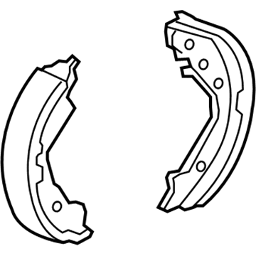 43153-SNA-A03 Honda SHOE COMP, RR- BRAKE Illustration 1 of 1
