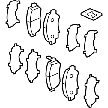 45022-SHJ-406 Honda PAD SET, FR Illustration 1 of 1