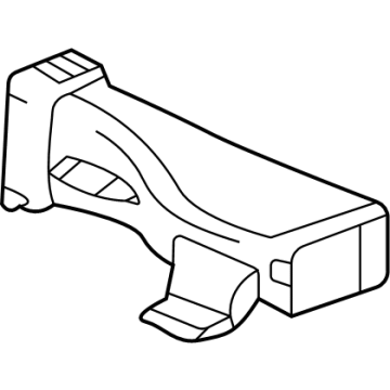Honda 26424894 DUCT-F/FLR CNSL RR A