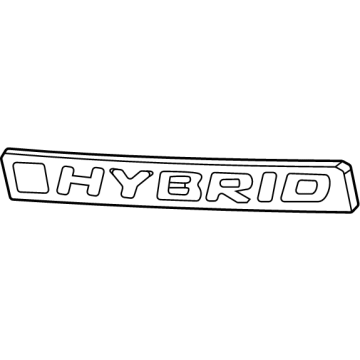Honda Civic Hybrid Emblem - 75723-T7A-003
