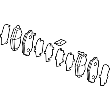 45022-TLA-A02 Honda Front Pad Set Illustration 1 of 1