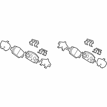 Honda 43022-T95-A00 PAD SET, RR