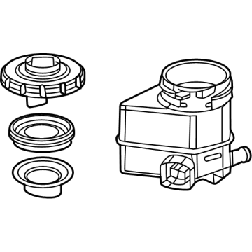 Honda Civic Hybrid Brake Master Cylinder Reservoir - 46661-T50-H00