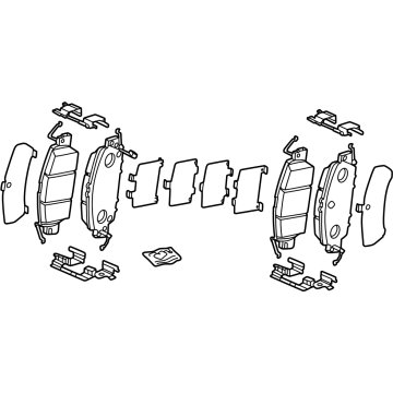 Honda Civic Hybrid Brake Pad Set - 45022-T50-J00