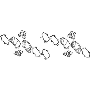 Honda 43022-TZ5-A11 SET,RR PAD Honda 43022-TZ5-A11 SET,RR PAD