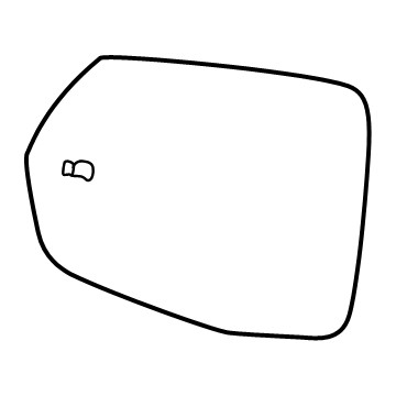 Honda 84294428 MIR, L- O/S REARVIEW